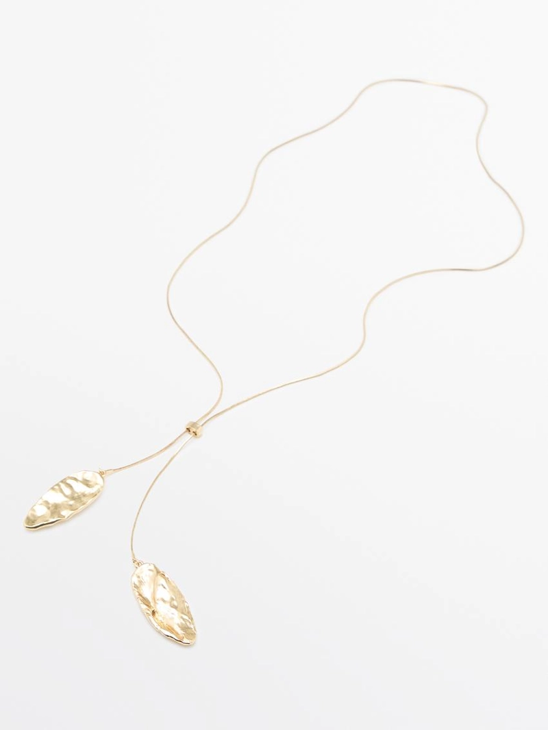 Ожерелье с регулируемым замком и рельефными элементами