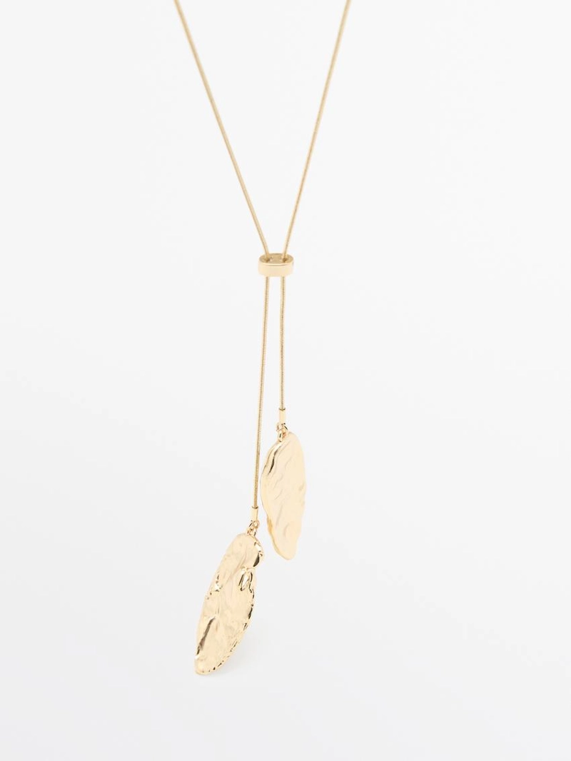 Ожерелье с регулируемым замком и рельефными элементами