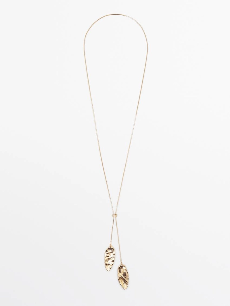 Ожерелье с регулируемым замком и рельефными элементами