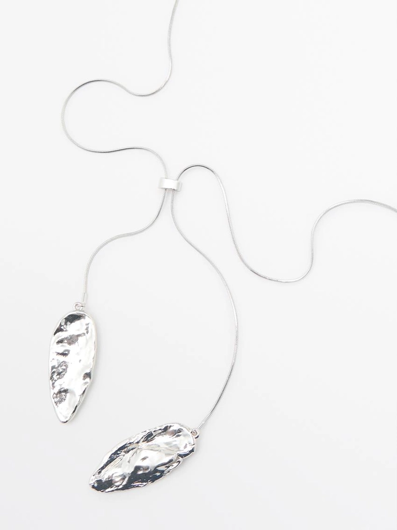 Ожерелье с регулируемой длиной из текстурированных элементов