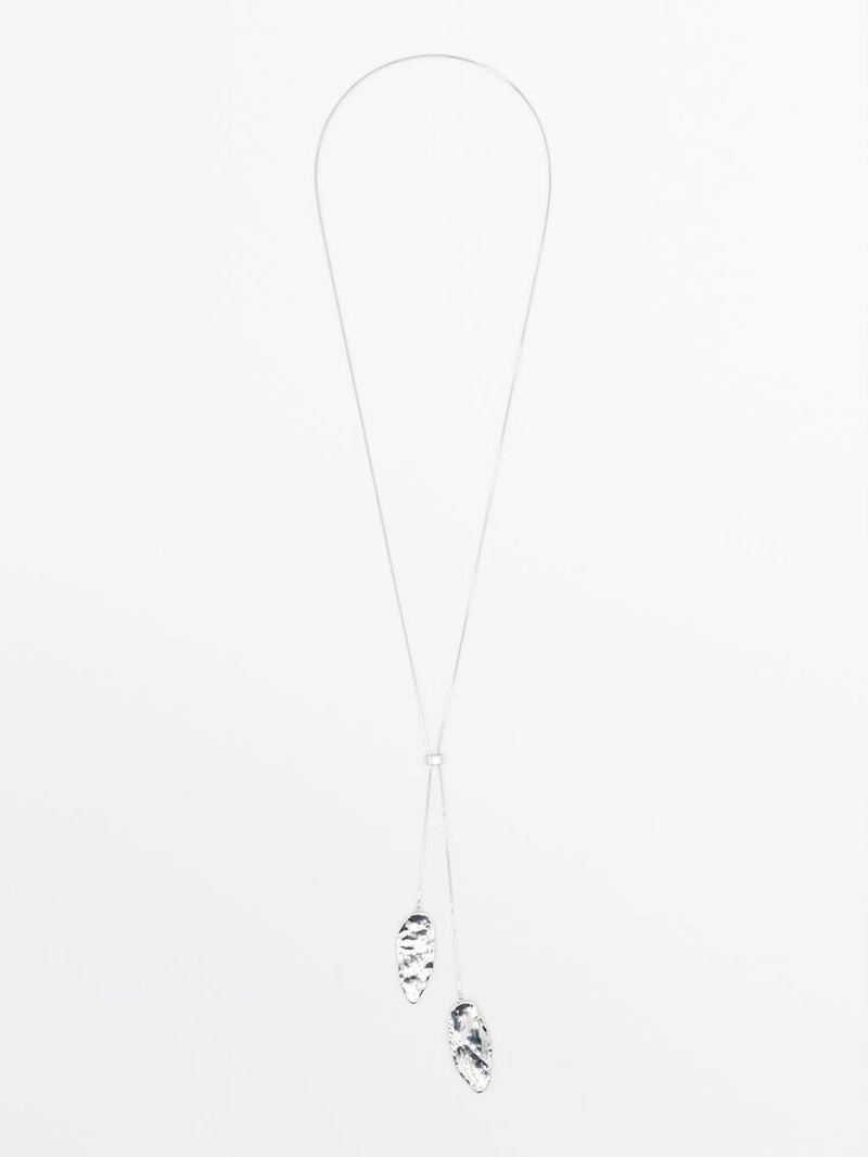 Ожерелье с регулируемой длиной из текстурированных элементов