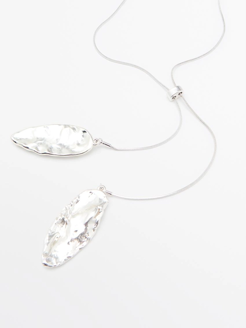 Ожерелье с регулируемой длиной из текстурированных элементов