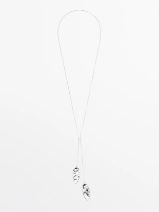 Ожерелье с регулируемой длиной из текстурированных элементов- Заказать в России