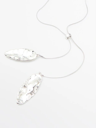 Ожерелье с регулируемой длиной из текстурированных элементов- Заказать в России