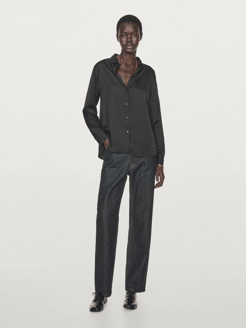 Рубашка из потрясающего атласа