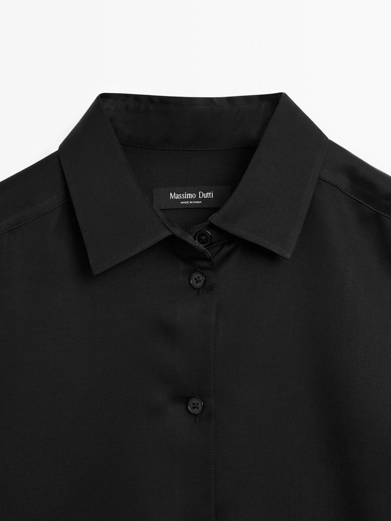 Рубашка из потрясающего атласа