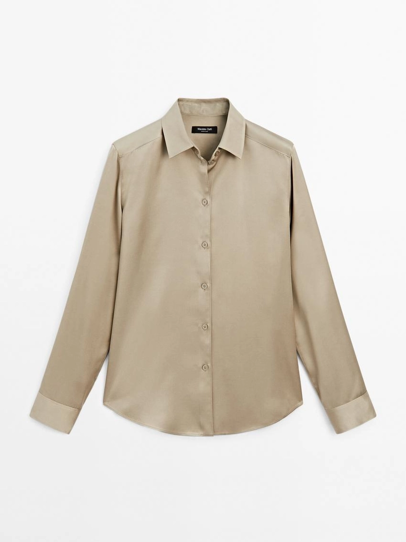 Рубашка из потрясающего атласа