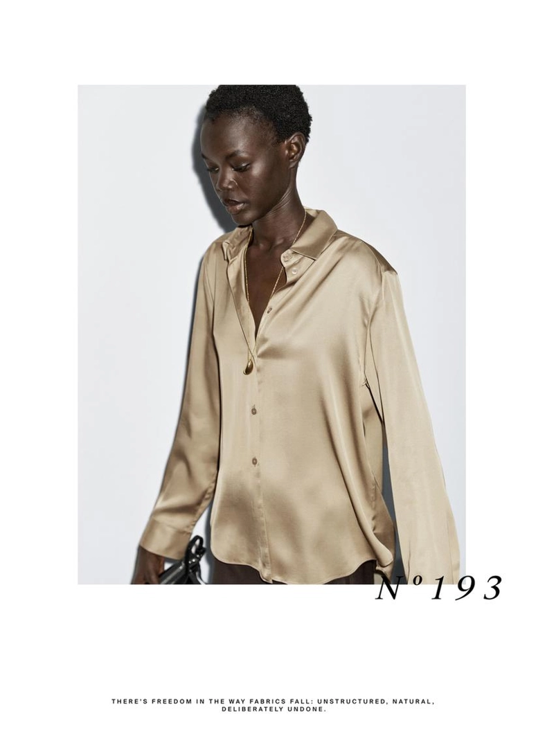 Рубашка из потрясающего атласа