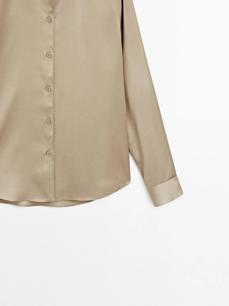 Рубашка из потрясающего атласа