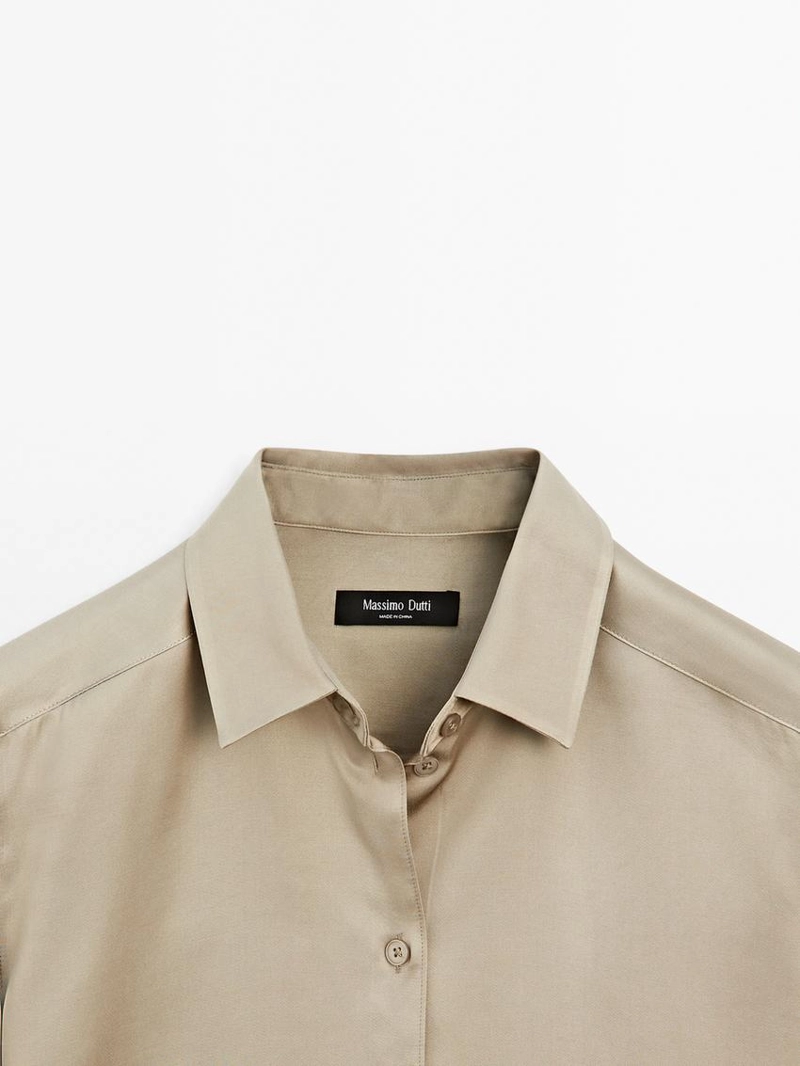 Рубашка из потрясающего атласа