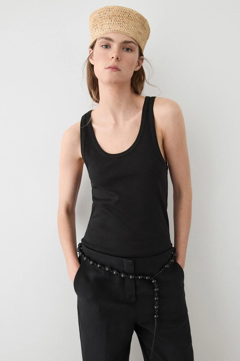 Майка без рукавов из 100% хлопка