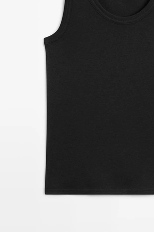 Майка без рукавов из 100% хлопка- Заказать в России