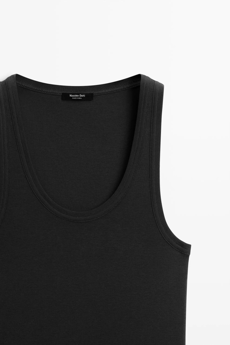 Майка без рукавов из 100% хлопка