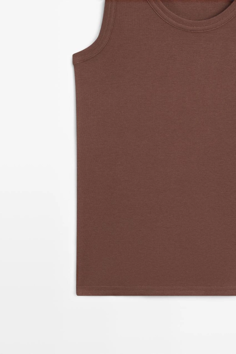 Хлопковый безрукавный топ из 100%