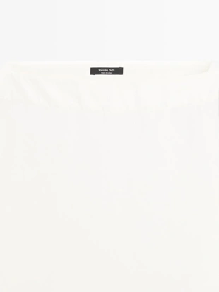 Блуза с лодочным вырезом из поплина- Заказать в России