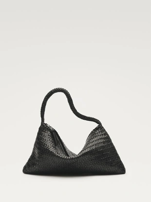 Маленькая плетеная кожаная сумка через плечо- Заказать в России