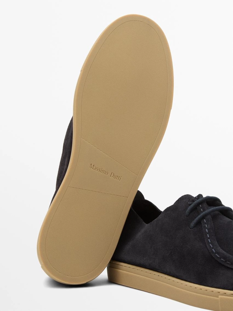 Мягкие кожаные туфли с мокасиновым носком