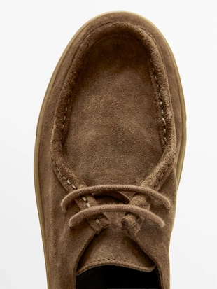 Купить Massimo Dutti Мягкая кожаная обувь с мокасиновым мысом