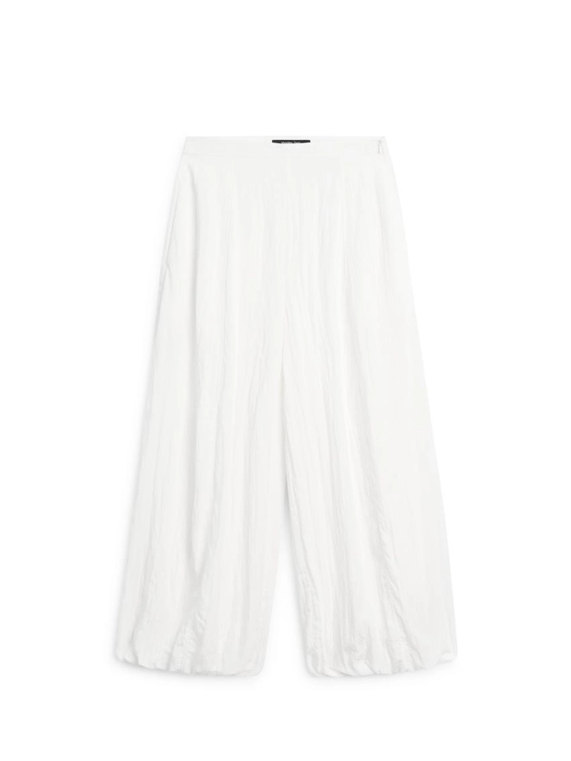 Текстурированные брюки-саруэль с линейной посадкой