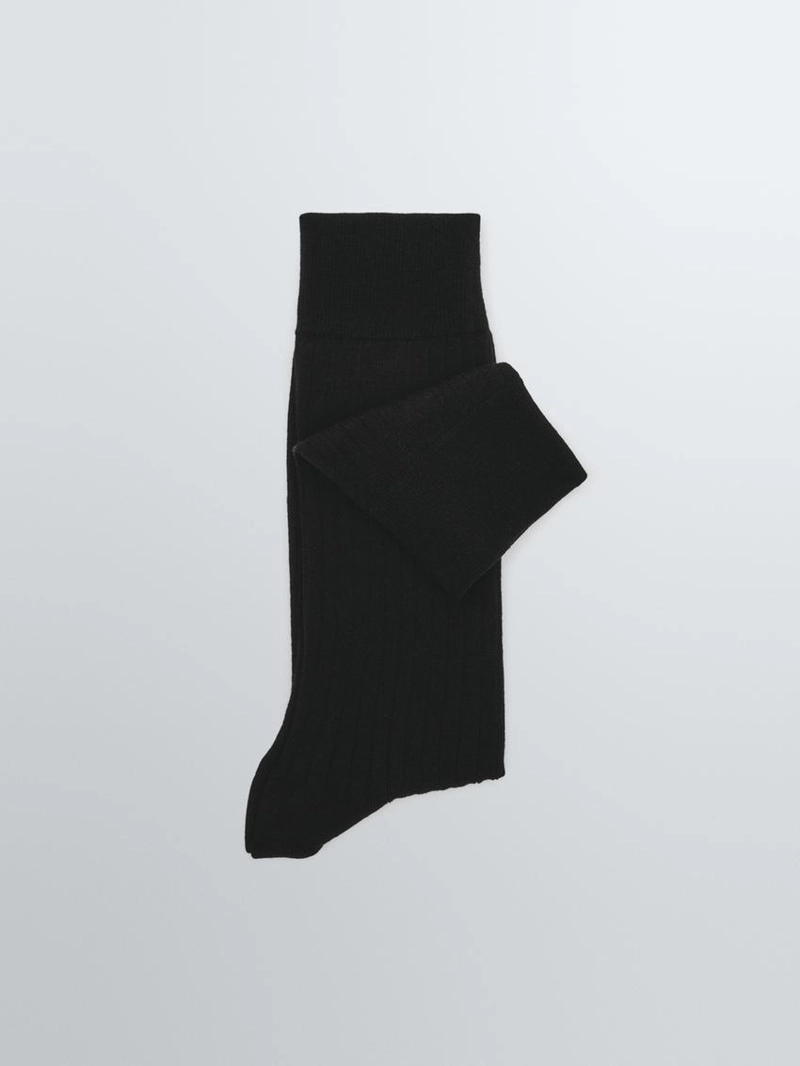 Носки из ребристого хлопкового микса