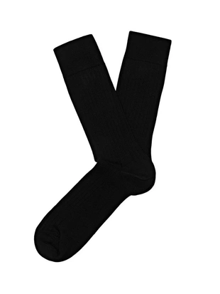 Носки из ребристого хлопкового микса- Заказать в России