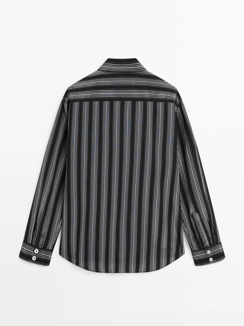 Рубашка с полосками массимо дути
