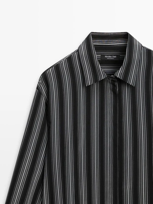 Рубашка с полосками массимо дути- Заказать в России