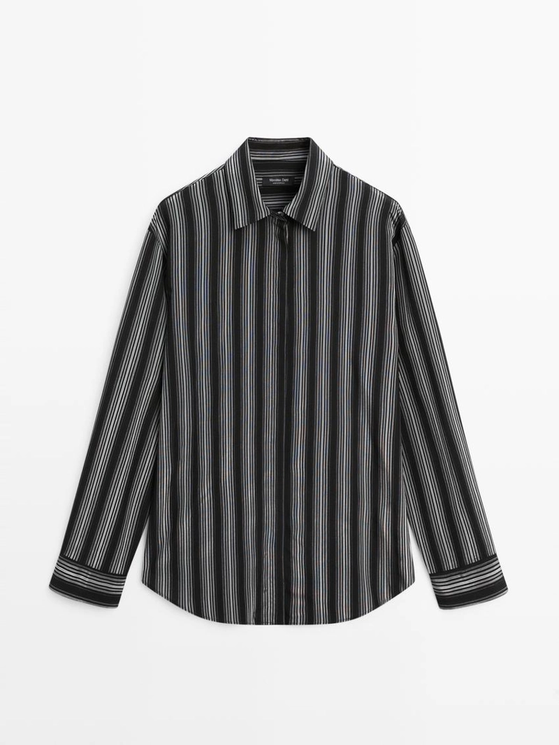 Рубашка с полосками массимо дути