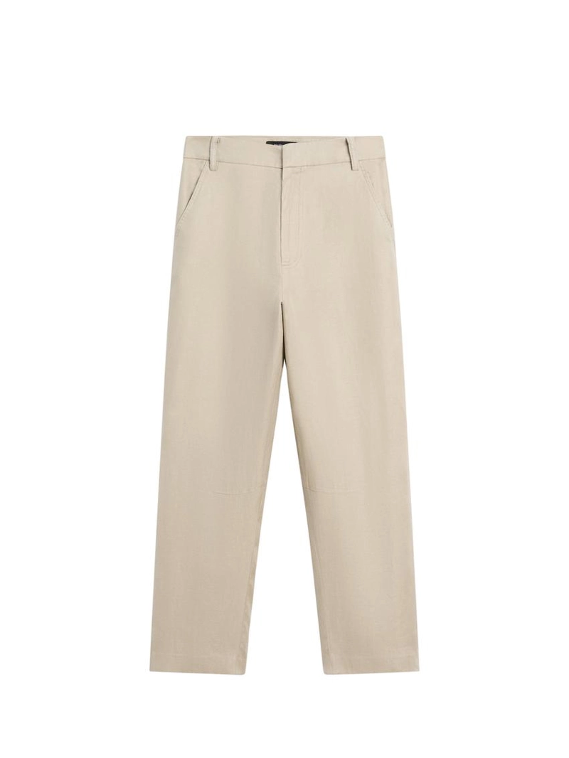 Льняные брюки carrot fit