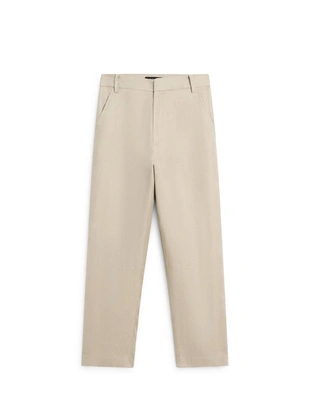 Льняные брюки carrot fit- Заказать в России