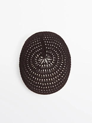 BROWN | 4613/811/700 - Massimo Dutti Шапка из смесового хлопка с крючком