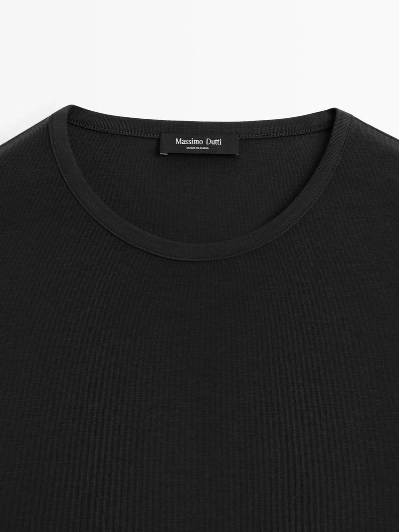 Футболка с коротким рукавом из смесового лиоцелла