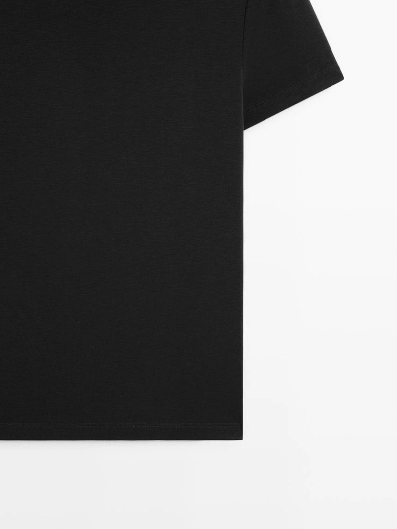 Футболка с коротким рукавом из смесового лиоцелла