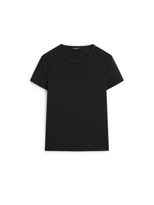 Купить Massimo Dutti Футболка с коротким рукавом из смесового лиоцелла