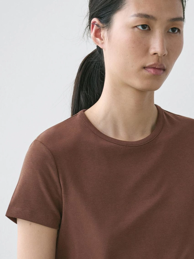 Футболка с коротким рукавом из смесового лиоцелла