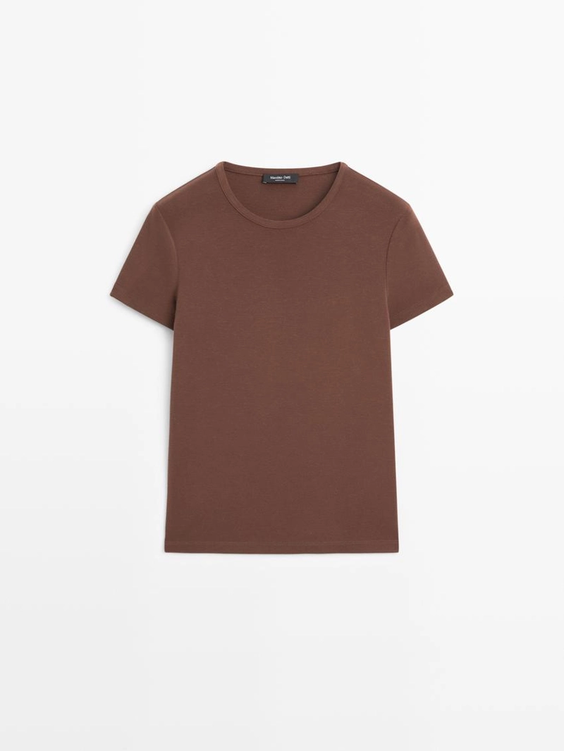 Футболка с коротким рукавом из смесового лиоцелла