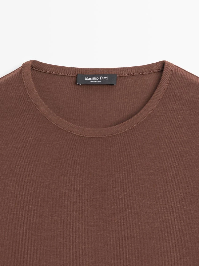 Футболка с коротким рукавом из смесового лиоцелла