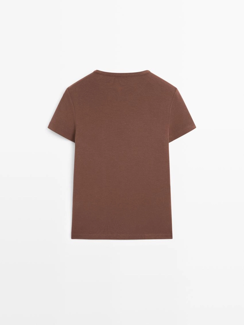 Футболка с коротким рукавом из смесового лиоцелла