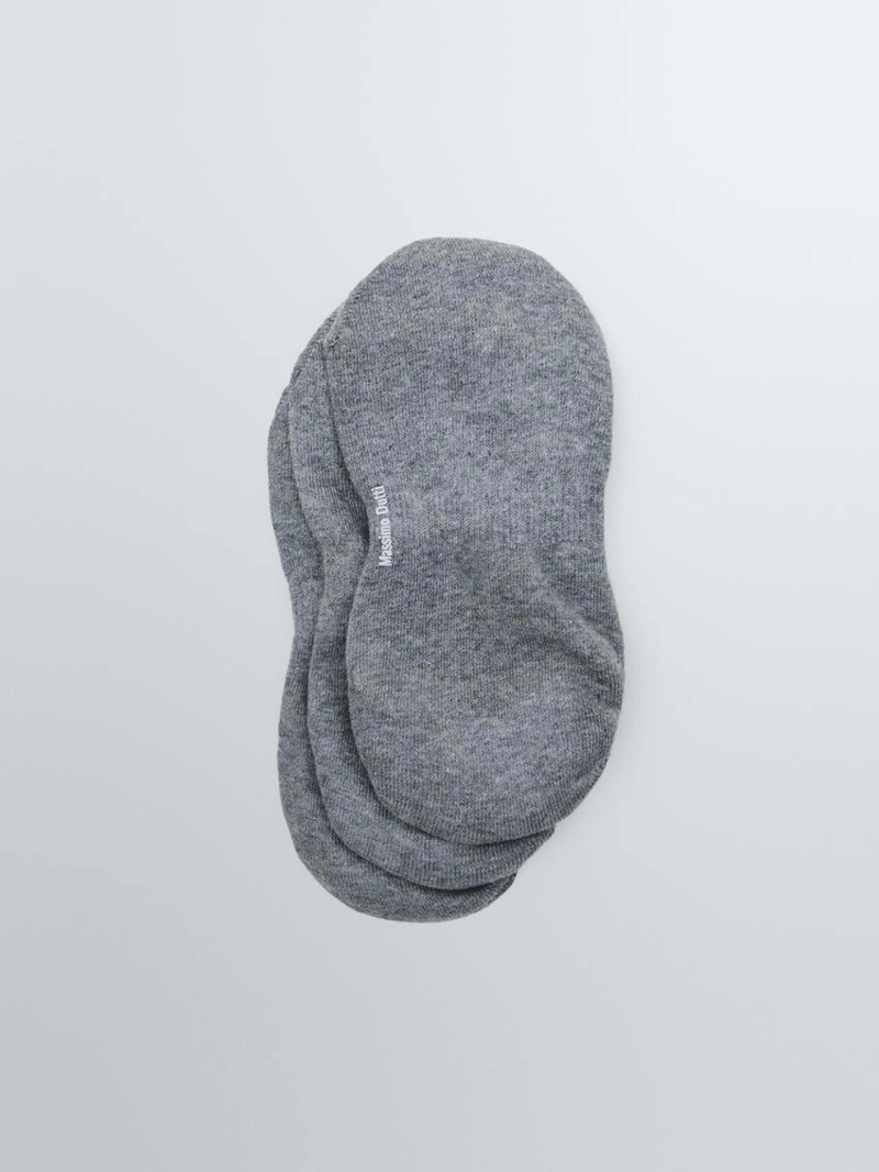 Набор из 3 пар невидимых носков из хлопкового микса