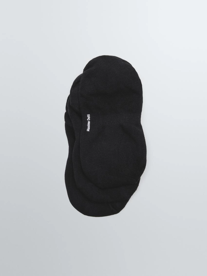 Набор из 3 пар невидимых носков из хлопкового смесового материала