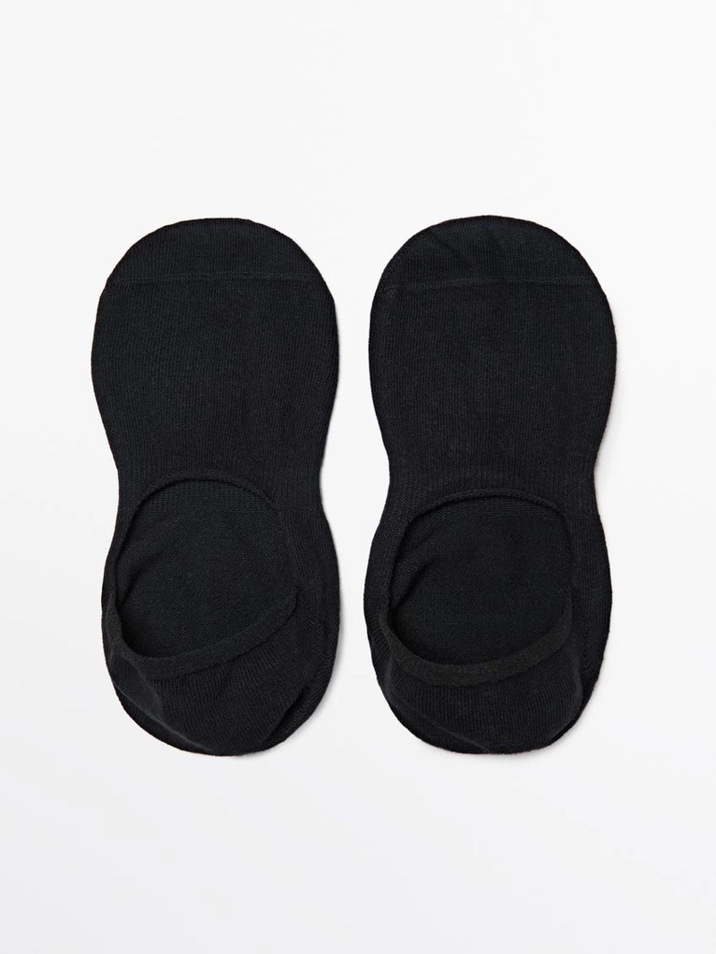 Набор из 3 пар невидимых носков из хлопкового смесового материала