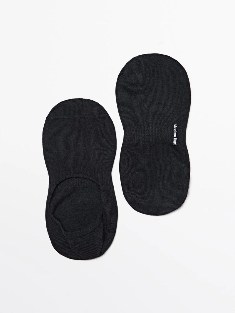 Набор из 3 пар невидимых носков из хлопкового смесового материала