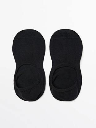 Купить Massimo Dutti Набор из 3 пар невидимых носков из хлопкового смесового материала