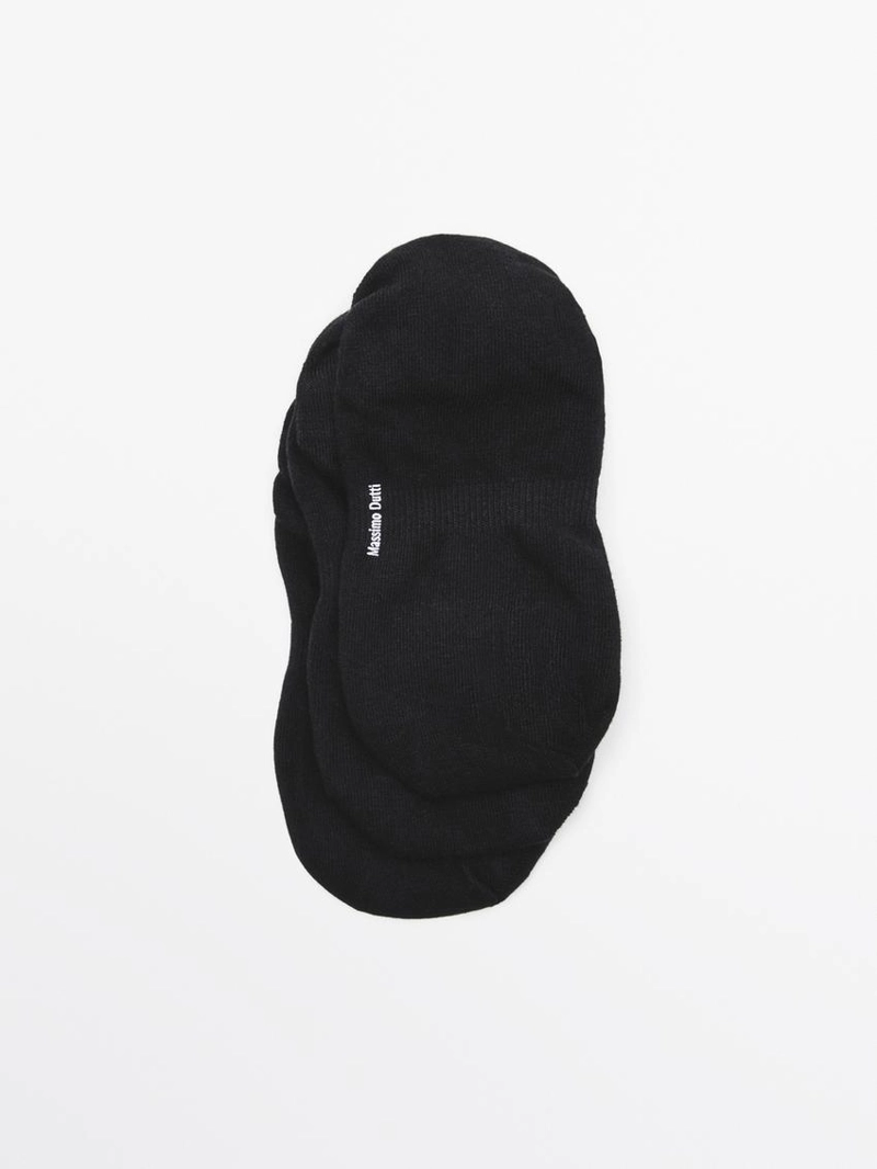 Набор из 3 пар невидимых носков из хлопкового смесового материала