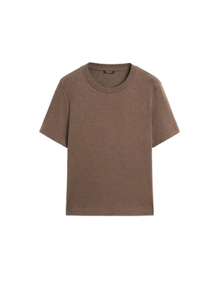 Купить Massimo Dutti Футболка поло из 100% хлопкового интерлока с круглым вырезом