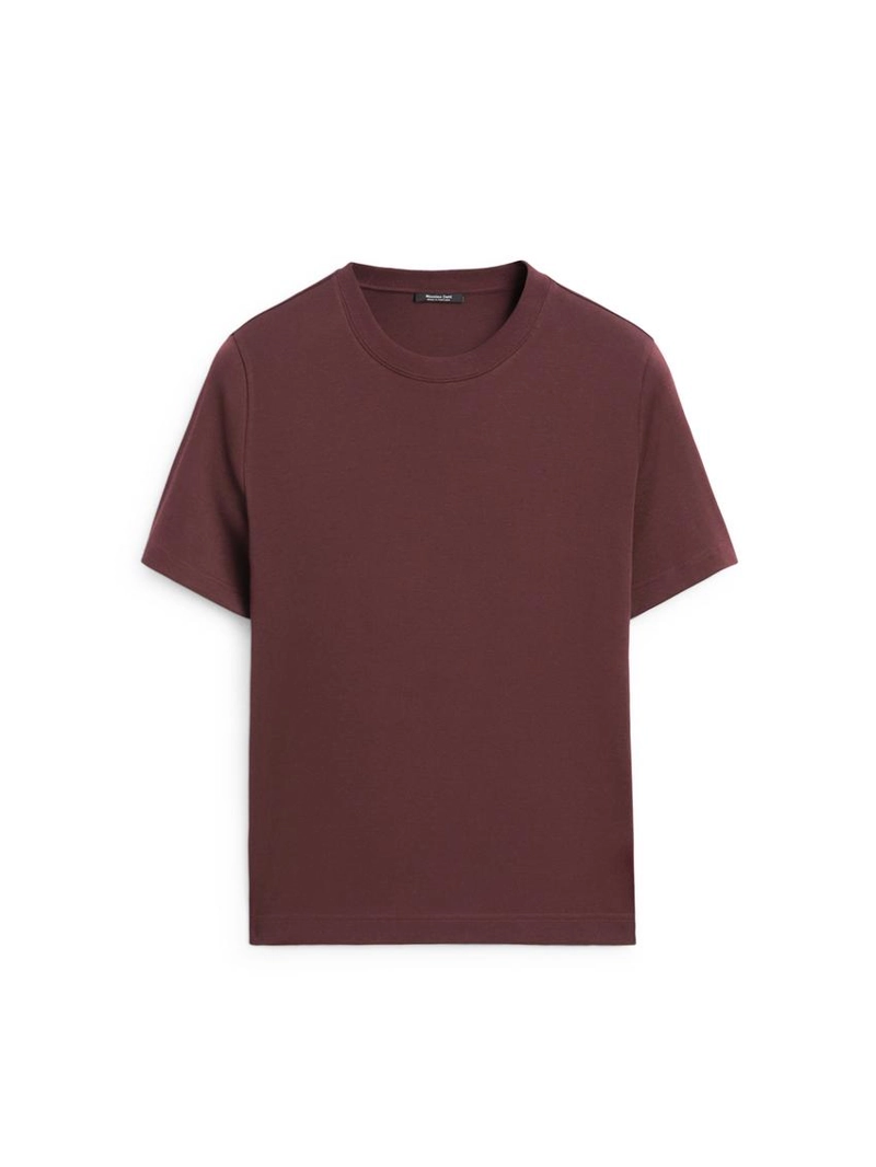 Футболка с круглым вырезом из 100% хлопкового интерлока