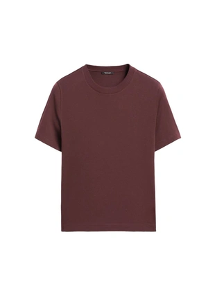 Футболка с круглым вырезом из 100% хлопкового интерлока- Заказать в России