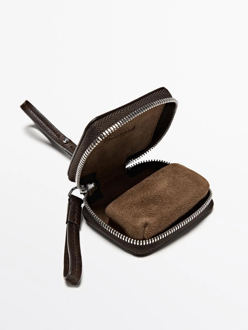 Чехол для airpods из натуральной кожи nappa