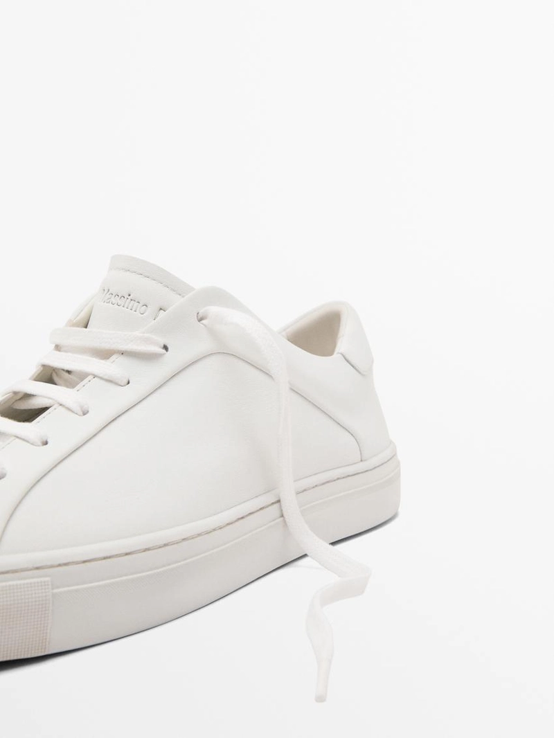 Кроссовки из разделанной замши