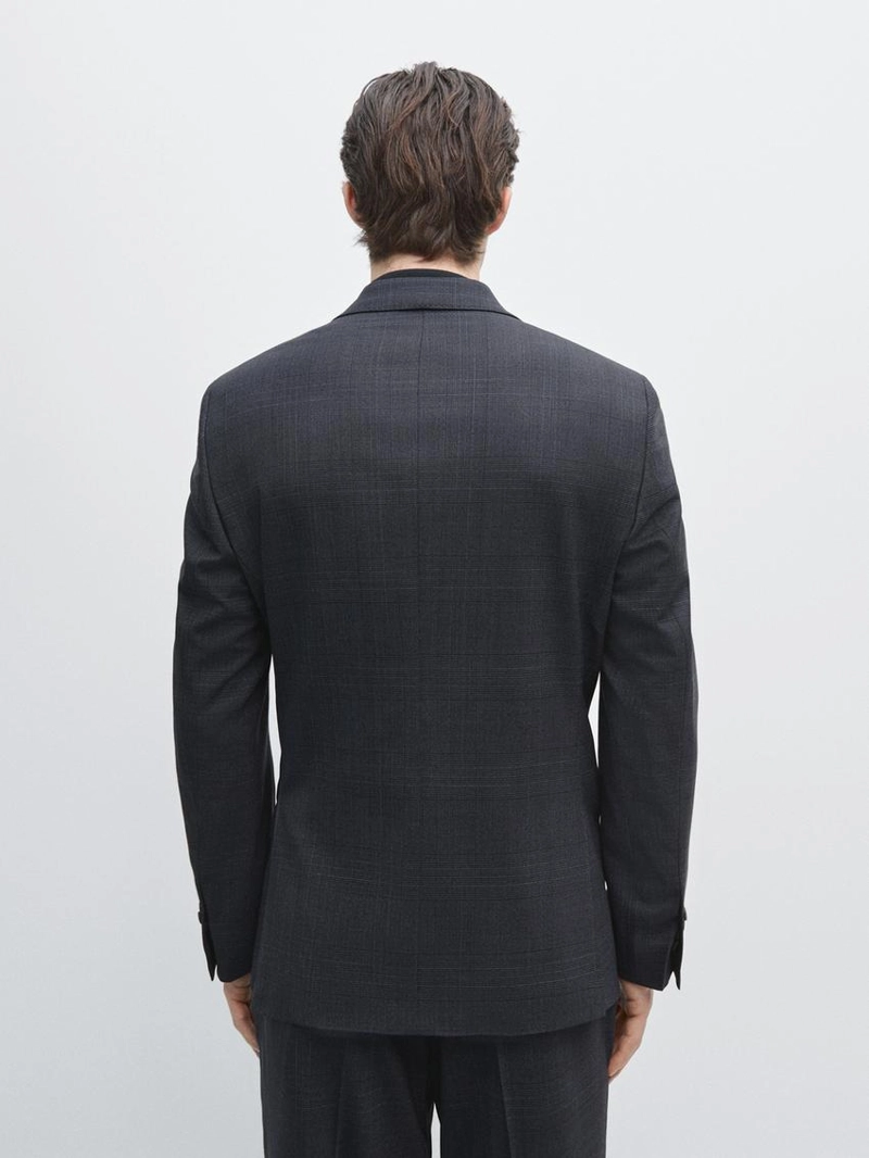 Пиджак из шерстяной смеси в клетку